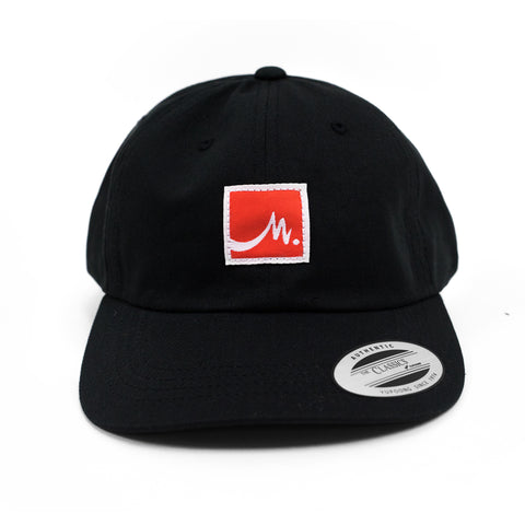 Black Dad Hat - Red Label - Wholesale