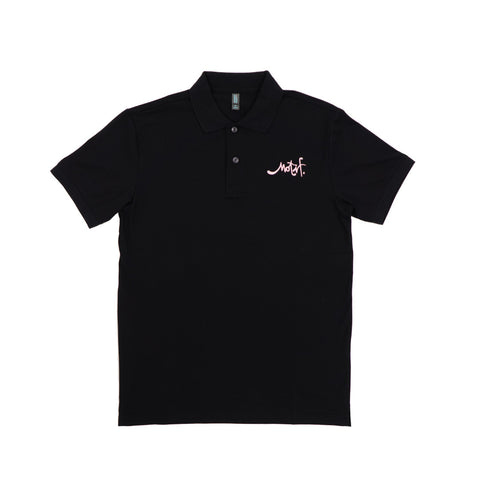 Script Polo Sport - Black/Pink - Wholesale