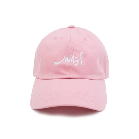 Script Motif Dad Hat - Pink - Wholesale