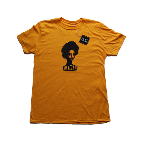 NEW! Afrocentric Tee - Gold